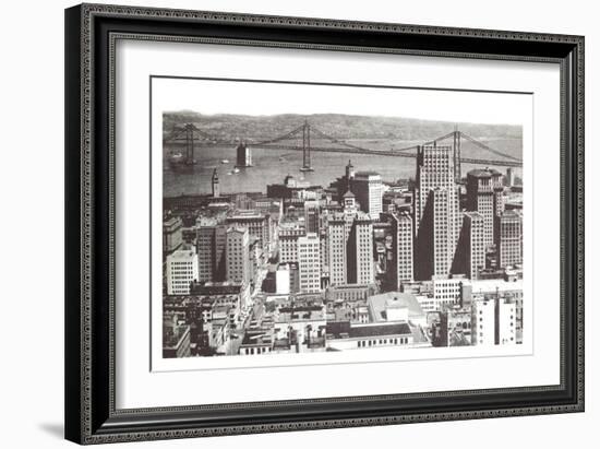 Oakland Bay Bridge, San Francisco, California-null-Framed Art Print