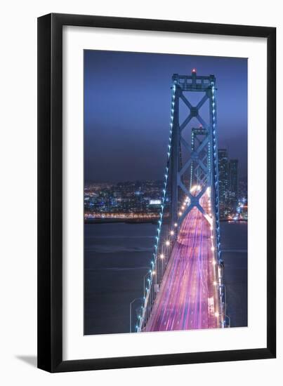 Oakland Bridge 1 Color-Moises Levy-Framed Photographic Print