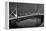 Oakland Bridge 2 BW-Moises Levy-Framed Premier Image Canvas