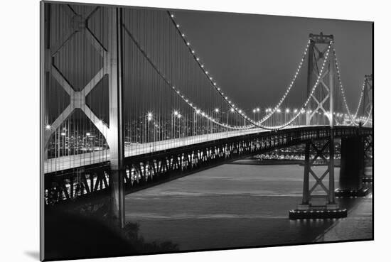 Oakland Bridge 2 BW-Moises Levy-Mounted Photographic Print