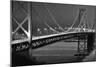 Oakland Bridge 2 BW-Moises Levy-Mounted Photographic Print