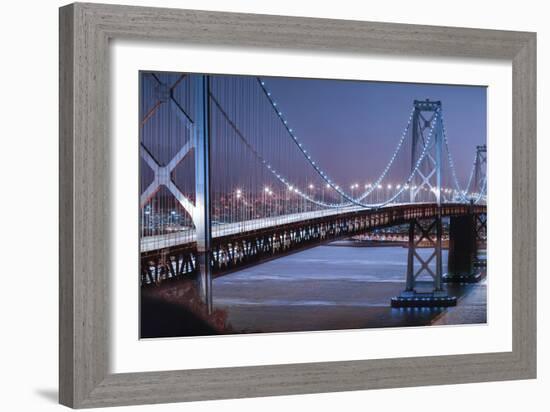 Oakland Bridge 2 Color-Moises Levy-Framed Photographic Print