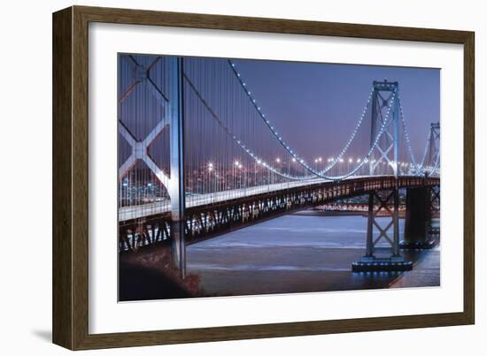 Oakland Bridge 2 Color-Moises Levy-Framed Photographic Print