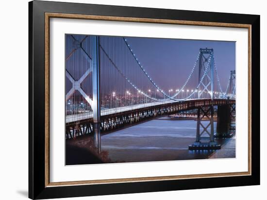 Oakland Bridge 2 Color-Moises Levy-Framed Photographic Print