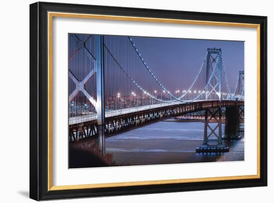 Oakland Bridge 2 Color-Moises Levy-Framed Photographic Print