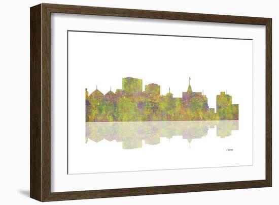 Oakland California Skyline 1-Marlene Watson-Framed Giclee Print