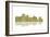 Oakland California Skyline 1-Marlene Watson-Framed Giclee Print