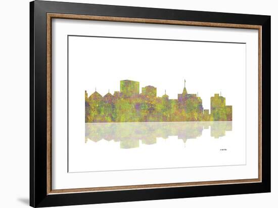 Oakland California Skyline 1-Marlene Watson-Framed Giclee Print