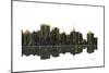 Oakland California Skyline BW 1-Marlene Watson-Mounted Giclee Print