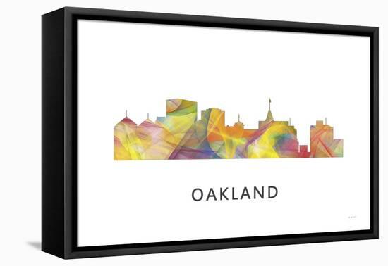 Oakland California Skyline-Marlene Watson-Framed Premier Image Canvas