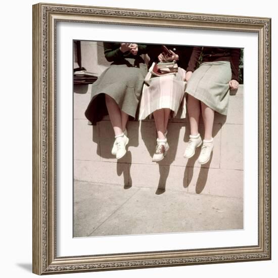 Oakland High School Teenage Girls, Oakland, CA, 1950-Loomis Dean-Framed Photographic Print