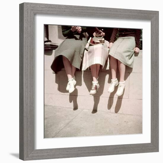 Oakland High School Teenage Girls, Oakland, CA, 1950-Loomis Dean-Framed Photographic Print