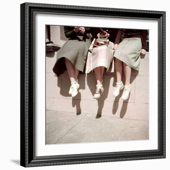 Oakland High School Teenage Girls, Oakland, CA, 1950-Loomis Dean-Framed Photographic Print