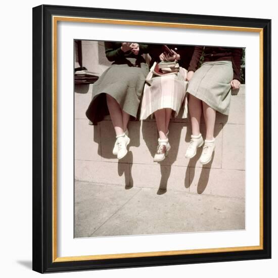 Oakland High School Teenage Girls, Oakland, CA, 1950-Loomis Dean-Framed Photographic Print