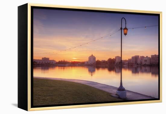 Oakland Lakeside Scene-Vincent James-Framed Premier Image Canvas