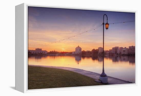 Oakland Lakeside Scene-Vincent James-Framed Premier Image Canvas