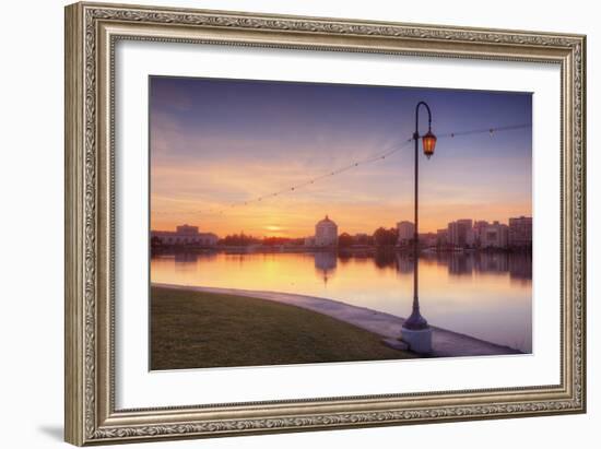 Oakland Lakeside Scene-Vincent James-Framed Photographic Print