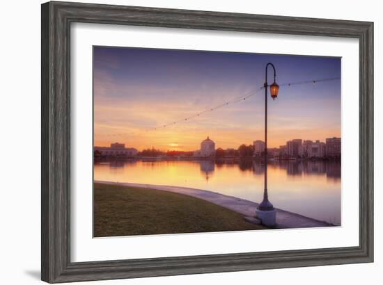 Oakland Lakeside Scene-Vincent James-Framed Photographic Print