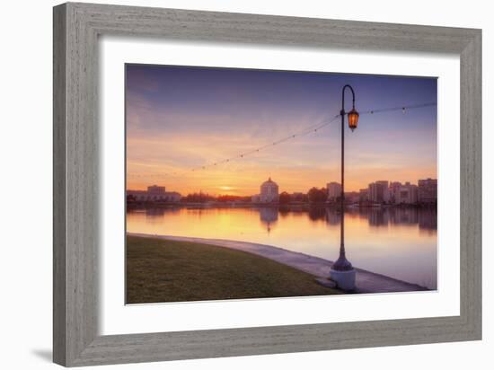 Oakland Lakeside Scene-Vincent James-Framed Photographic Print