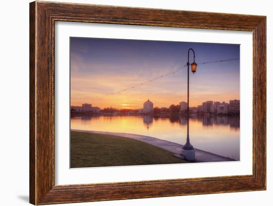 Oakland Lakeside Scene-Vincent James-Framed Photographic Print