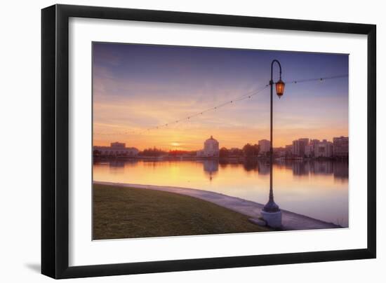 Oakland Lakeside Scene-Vincent James-Framed Photographic Print