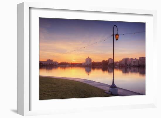 Oakland Lakeside Scene-Vincent James-Framed Photographic Print