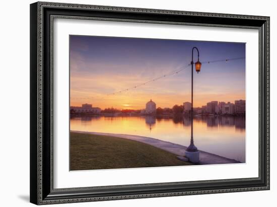 Oakland Lakeside Scene-Vincent James-Framed Photographic Print