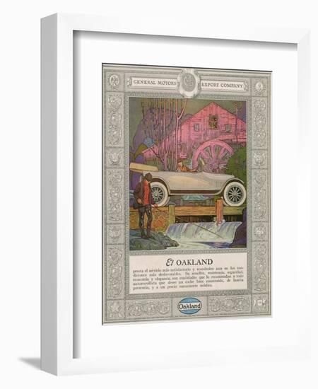 Oakland, Magazine Advertisement, USA, 1920-null-Framed Giclee Print