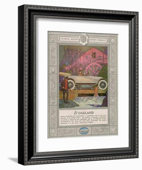 Oakland, Magazine Advertisement, USA, 1920-null-Framed Giclee Print