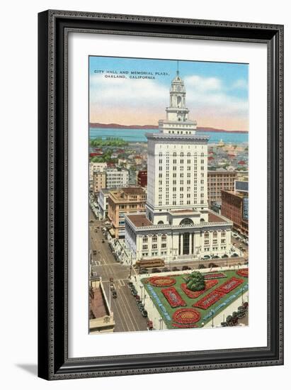 Oakland Memorial Plaza-null-Framed Art Print