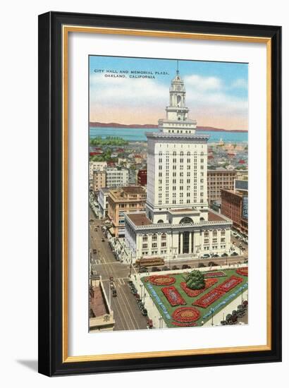 Oakland Memorial Plaza-null-Framed Art Print