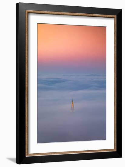 Oakland Mormon Temple Spire Above The Fog Bay Area-Vincent James-Framed Photographic Print