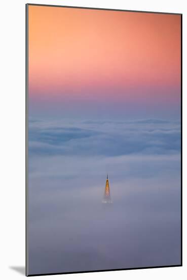 Oakland Mormon Temple Spire Above The Fog Bay Area-Vincent James-Mounted Photographic Print