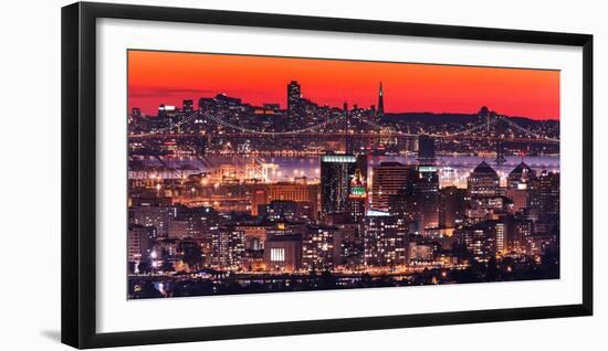 Oakland SF Twilight-Greg Linhares-Framed Photographic Print