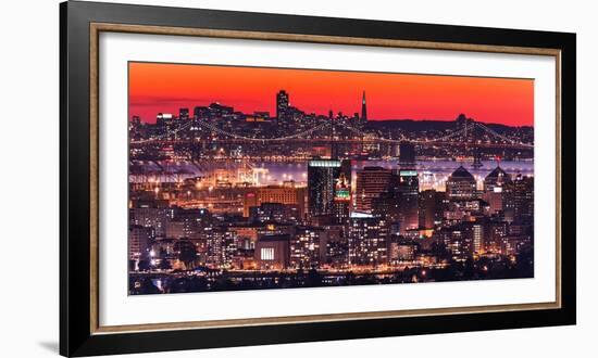 Oakland SF Twilight-Greg Linhares-Framed Photographic Print