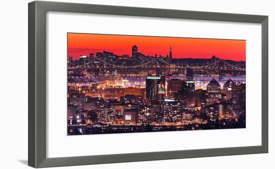 Oakland SF Twilight-Greg Linhares-Framed Photographic Print