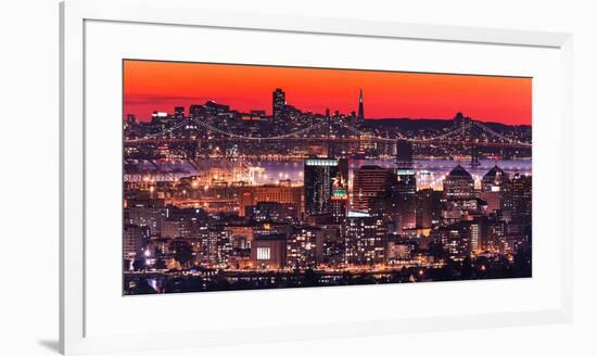 Oakland SF Twilight-Greg Linhares-Framed Photographic Print