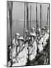 Oakland Women's Rowing Club Comprised of 10 Grandmothers at Lake Merritt Boathouse for Practice-Charles E^ Steinheimer-Mounted Photographic Print