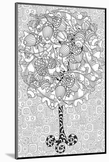 Oaktree Coloring Art-null-Mounted Coloring Poster