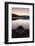 Oar boot on the Schluchsee at sundown, Black Forest, Baden-Wurttemberg, Germany-Markus Lange-Framed Photographic Print