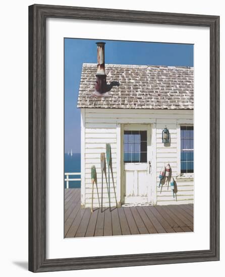 Oars and Buoys-Zhen-Huan Lu-Framed Giclee Print