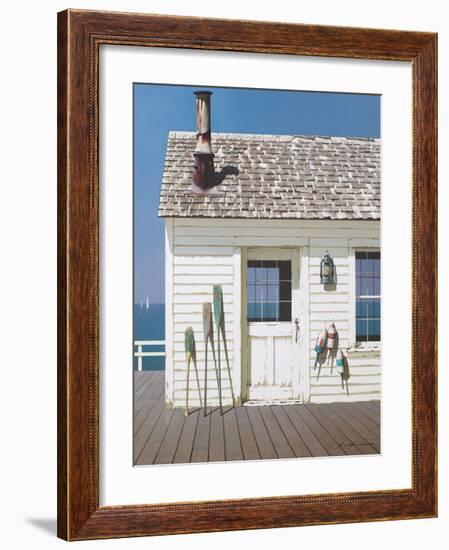 Oars and Buoys-Zhen-Huan Lu-Framed Giclee Print