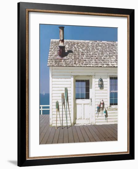 Oars and Buoys-Zhen-Huan Lu-Framed Giclee Print