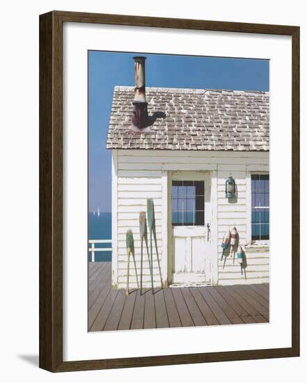 Oars and Buoys-Zhen-Huan Lu-Framed Giclee Print