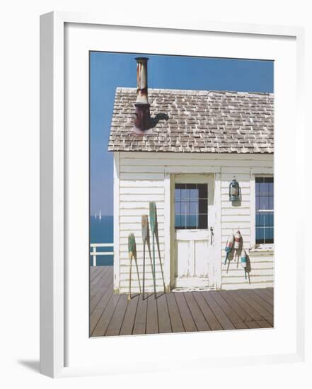 Oars and Buoys-Zhen-Huan Lu-Framed Giclee Print