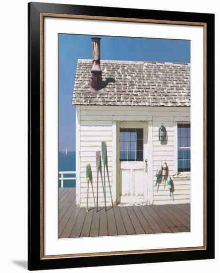 Oars and Buoys-Zhen-Huan Lu-Framed Giclee Print