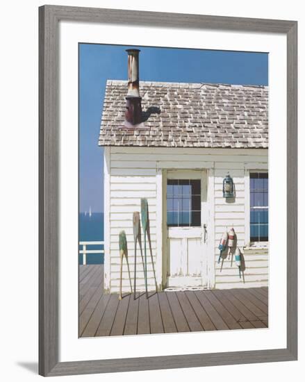 Oars and Buoys-Zhen-Huan Lu-Framed Giclee Print