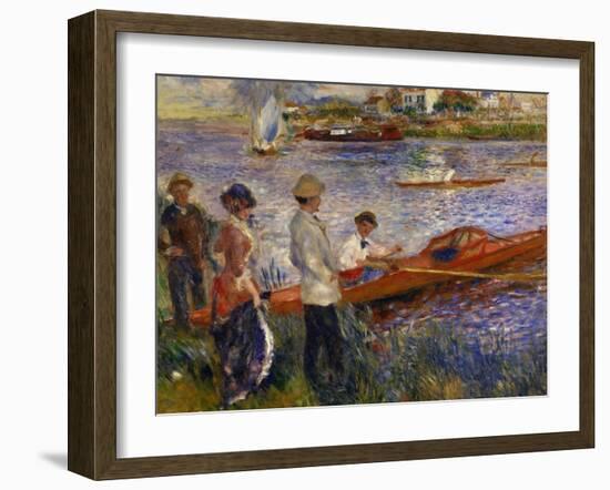 Oarsmen at Chatou, 1879-Pierre-Auguste Renoir-Framed Art Print