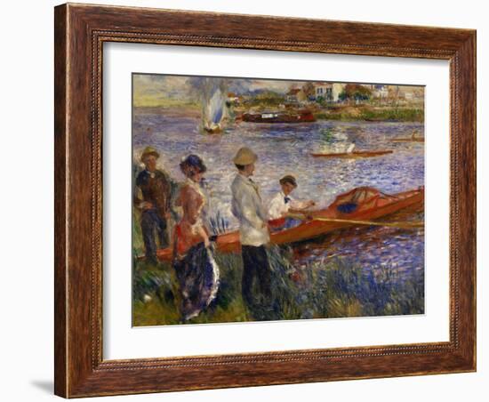 Oarsmen at Chatou, 1879-Pierre-Auguste Renoir-Framed Art Print