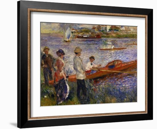 Oarsmen at Chatou, 1879-Pierre-Auguste Renoir-Framed Art Print